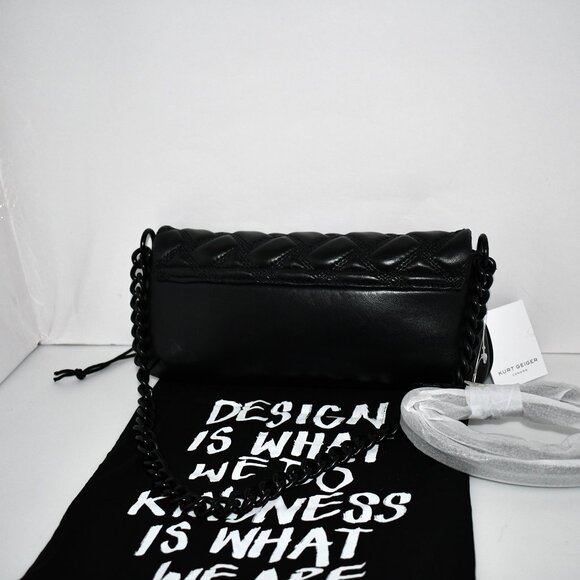 Kurt Geiger Long Kensington Chain Strap Shoulder Crossbody Bag in Black #4029000 - Picture 5 of 6